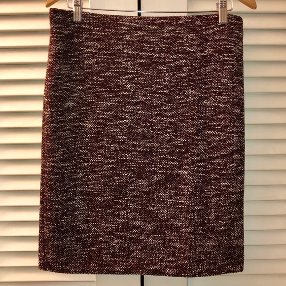 NWT! Ann Taylor Factory Mauve Tweed Pencil Skirt - Picture 2 of 6